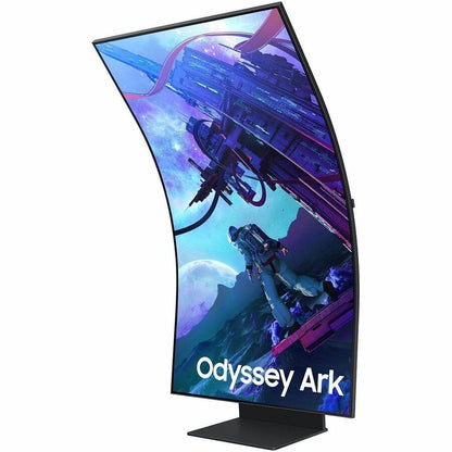 Samsung Odyssey Ark S55CG970NN 55" Class 4K UHD Curved Screen Gaming LED Monitor - 16:9 - Titan Black LS55CG970NNXGO