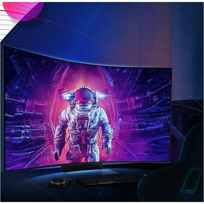 Samsung Odyssey Ark S55CG970NN 55" Class 4K UHD Curved Screen Gaming LED Monitor - 16:9 - Titan Black LS55CG970NNXGO