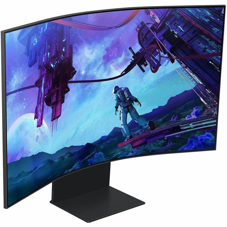 Samsung Odyssey Ark S55CG970NN 55" Class 4K UHD Curved Screen Gaming LED Monitor - 16:9 - Titan Black LS55CG970NNXGO