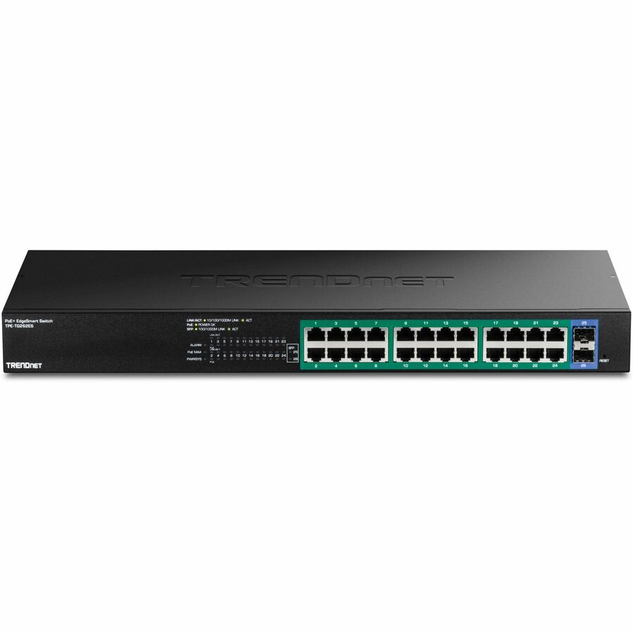 TRENDnet 26-Port Gigabit EdgeSmart PoE+ Switch TPE-TG262ES