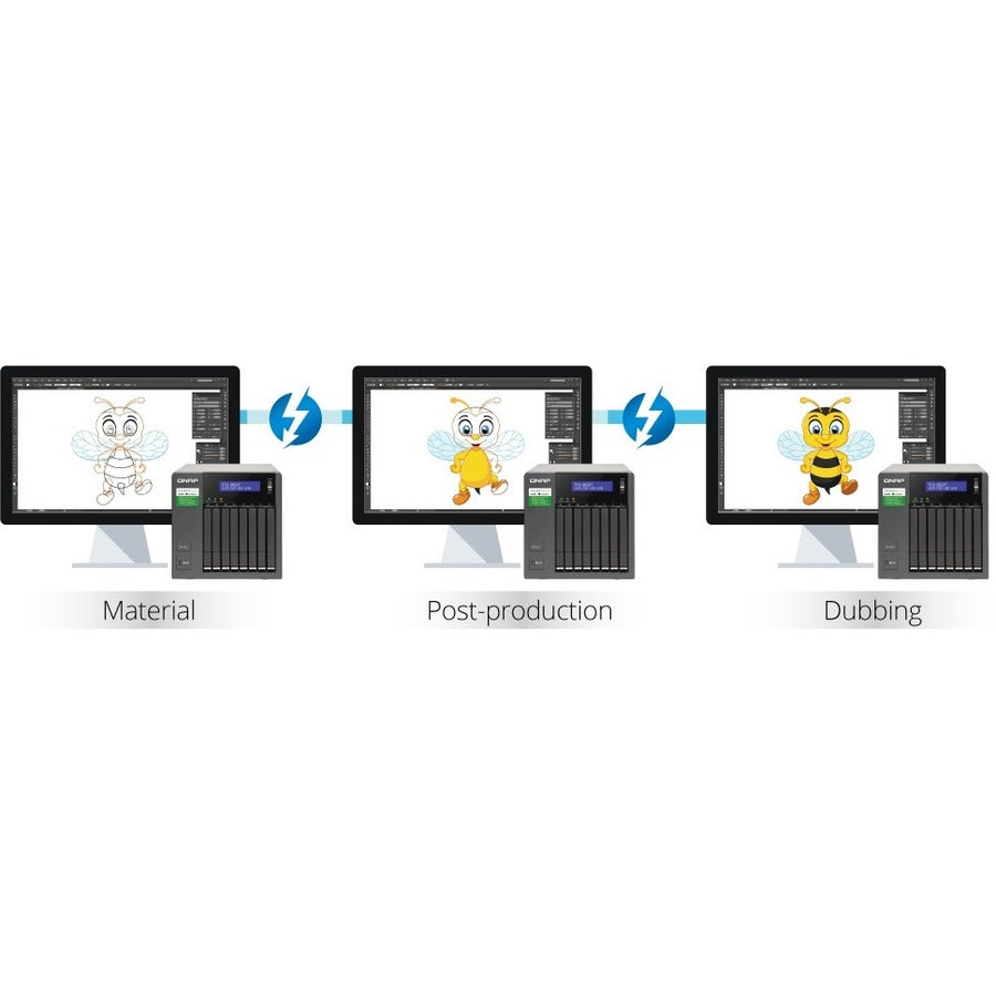 QNAP 8-bay 2.5-inch Thunderbolt 3 NAS with 10GbE Connectivity TVS-882ST3-I7-8G-US