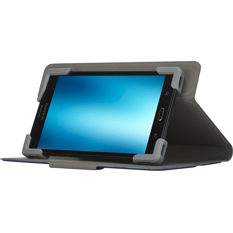 Targus Pro-Tek THZ78602GL Carrying Case (Folio) for 7" to 8.5" Apple, Samsung, Acer, Alcatel, Amazon, Archos, Asus, Dell, Google, HP, Huawei, ... Tablet - Blue THZ78602GL