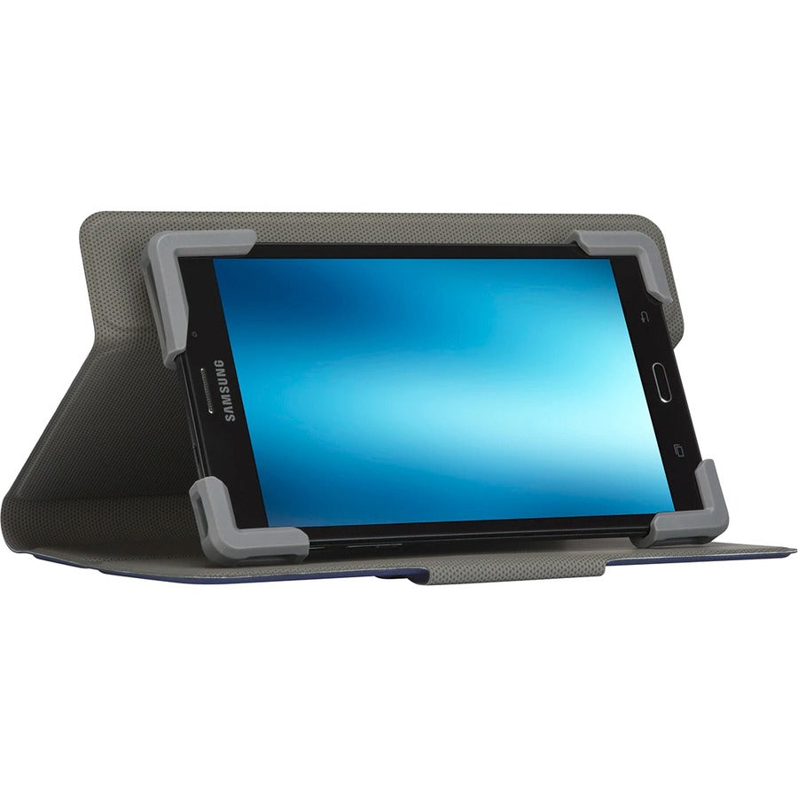 Targus Pro-Tek THZ78602GL Carrying Case (Folio) for 7" to 8.5" Apple, Samsung, Acer, Alcatel, Amazon, Archos, Asus, Dell, Google, HP, Huawei, ... Tablet - Blue THZ78602GL