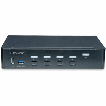 StarTech.com 4-Port DisplayPort KVM Switch, Single 4K 60Hz Monitor, 6x USB Ports, Hotkey & Push-Button Switching, TAA Compliant P4AD122-KVM-SWITCH