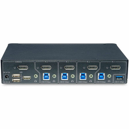 StarTech.com 4-Port DisplayPort KVM Switch, Single 4K 60Hz Monitor, 6x USB Ports, Hotkey & Push-Button Switching, TAA Compliant P4AD122-KVM-SWITCH