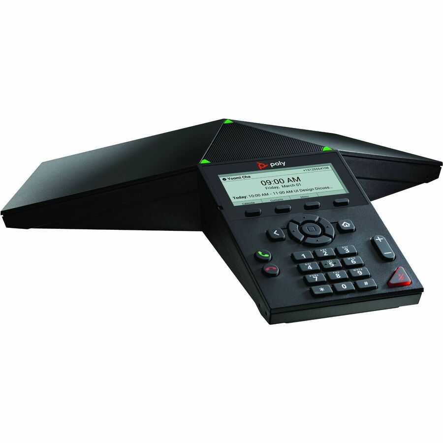 Poly Trio 8300 IP Conference Station - Corded/Cordless - Wi-Fi, Bluetooth - Black - TAA Compliant 849A2AA#ABA