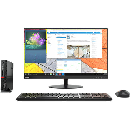 Lenovo ThinkCentre M920x 10S10003US Desktop Computer - Intel Core i5 8th Gen i5-8500 - 8 GB - 256 GB SSD - Tiny - Black 10S10003US