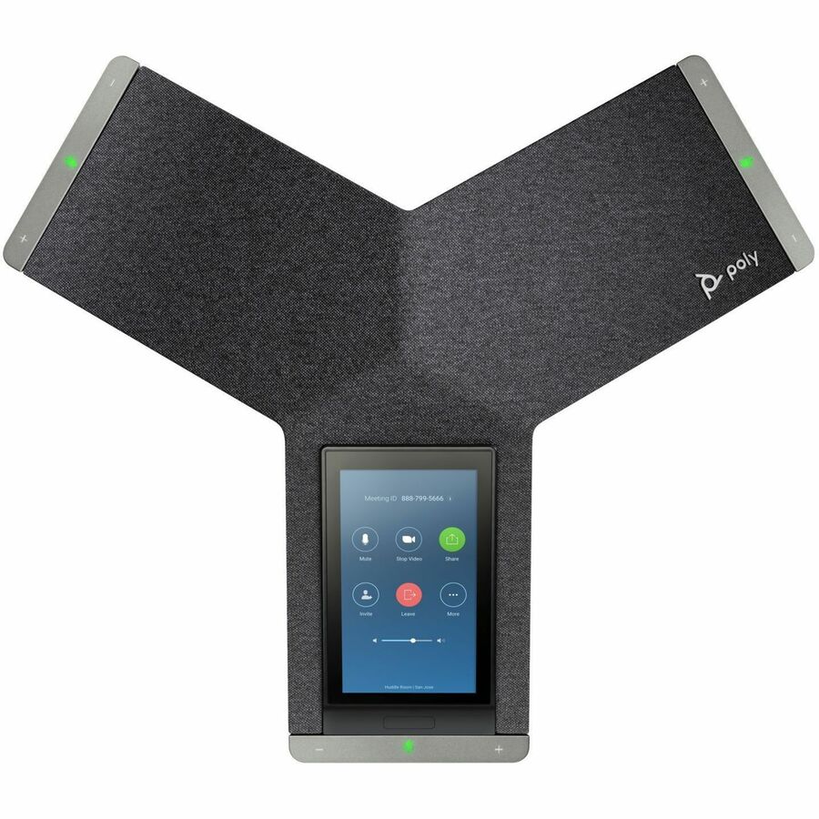 Poly Trio C60 IP Conference Station - Corded/Cordless - Bluetooth, Wi-Fi - Tabletop - Black - TAA Compliant 849B3AA#ABA