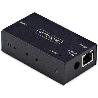 StarTech.com 1-Port Serial to Ethernet Adapter, 802.3af PoE Powered Serial Device Server, Wall/DIN Rail Mount, RJ45 LAN To DB9 Converter I13P-SERIAL-ETHERNET