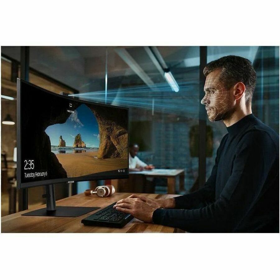 Samsung ViewFinity S6 S34C654VAN 34" Class Webcam UW-QHD Curved Screen LCD Monitor - 21:9 - Black LS34C654VANXGO