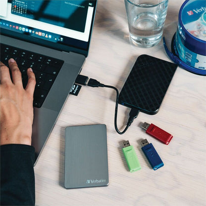 Verbatim Store 'n' Go ALU Slim 1 TB Portable Hard Drive - 2.5" External - Space Gray 53662