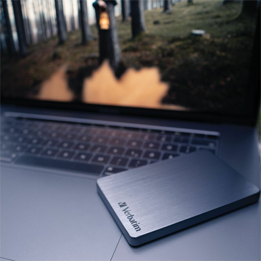 Verbatim Store 'n' Go ALU Slim 1 TB Portable Hard Drive - 2.5" External - Space Gray 53662