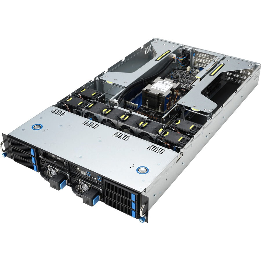 Asus Barebone System - 2U Rack-mountable - Socket SP5 LGA-6096 - 1 x Processor Support - AMD ESC4000A-E12-26WGP