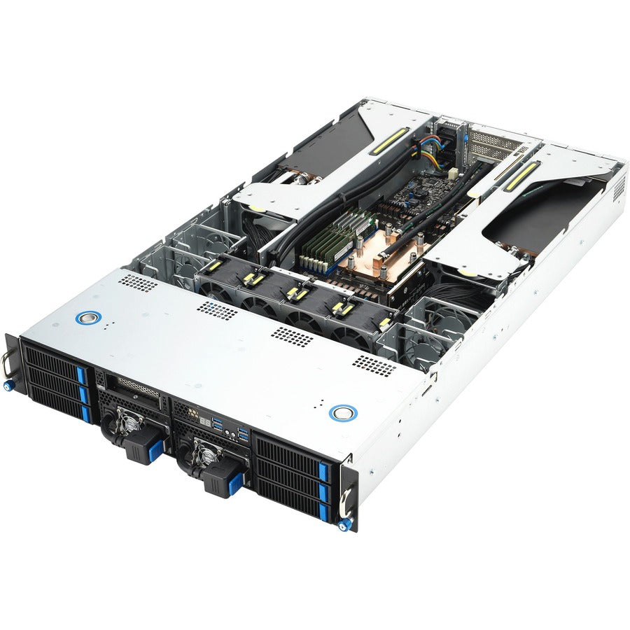 Asus Barebone System - 2U Rack-mountable - Socket SP5 LGA-6096 - 1 x Processor Support - AMD ESC4000A-E12-26WGP