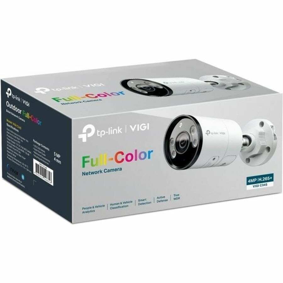 TP-Link VIGI C345 4 Megapixel Outdoor Network Camera - Color - Bullet VIGI C345(2.8MM)