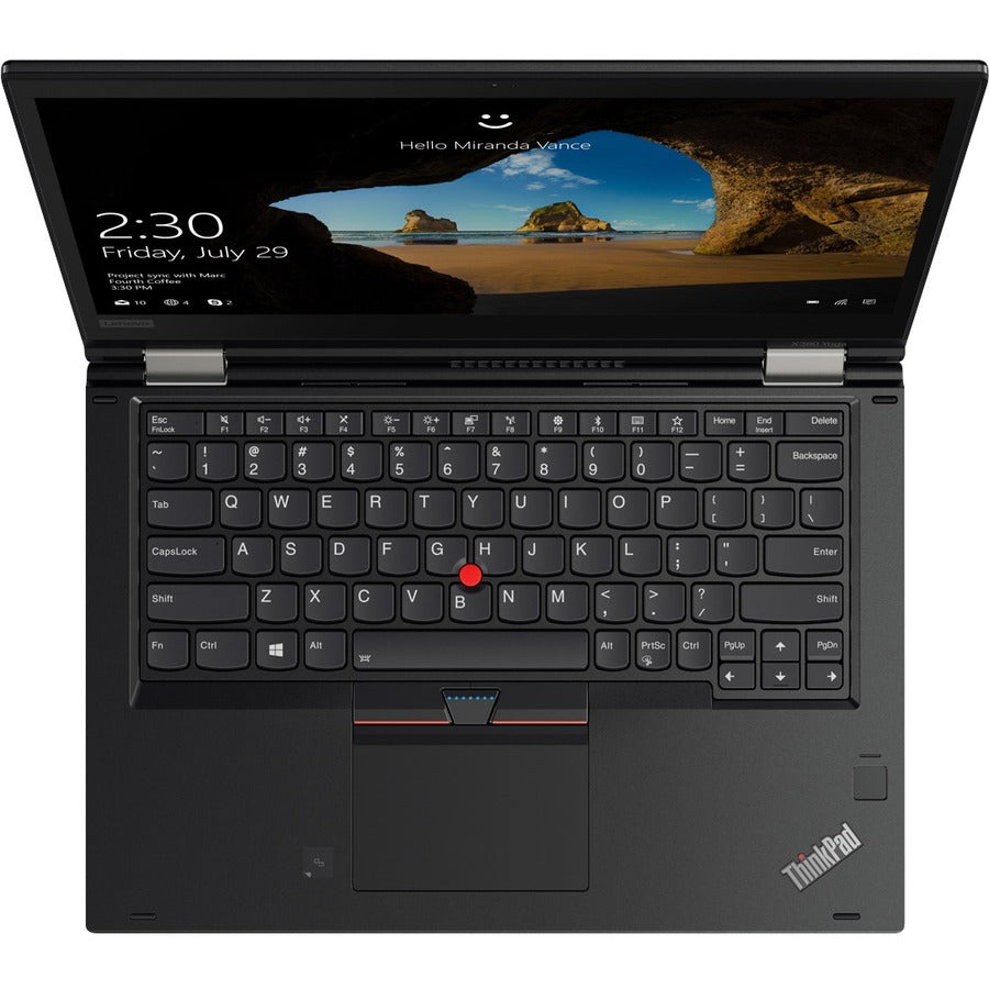 Lenovo ThinkPad X380 Yoga 20LHS12M00 13.3" Touchscreen 2 in 1 Notebook - Full HD - Intel Core i7 8th Gen i7-8550U - 16 GB - 256 GB SSD - English (US) Keyboard - Black 20LHS12M00