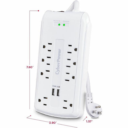 CyberPower CSP806U Professional 8-Outlets Surge Suppressor CSP806U