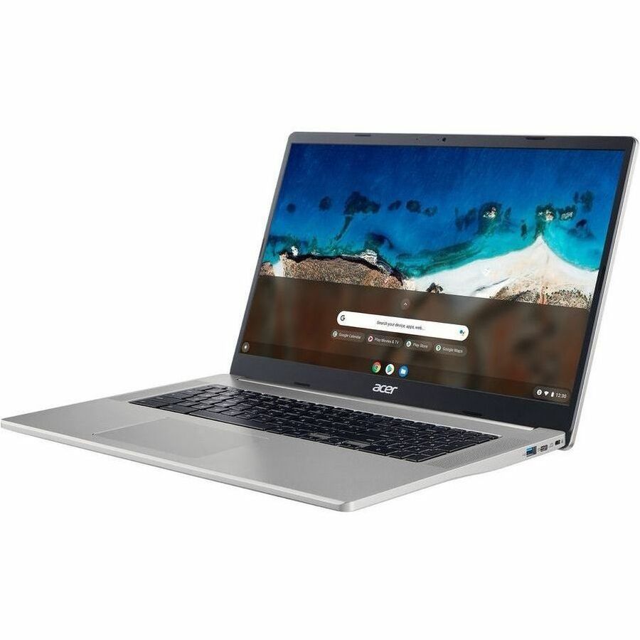 Acer Chromebook 317 CB317-1H CB317-1H-C41X 17.3" Chromebook - Full HD - 1920 x 1080 - Intel Celeron N5100 Quad-core (4 Core) 1.10 GHz - 4 GB Total RAM - 32 GB Flash Memory - Sparkly Silver NX.AQ2AA.004