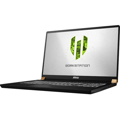 Station de travail mobile MSI WS75 9TK WS75 9TK-656CA 17,3" - Full HD - Intel Core i7 9e génération i7-9750H - 32 Go - SSD 1 To - Noir mat avec diamant doré WS75 9TK-656CA