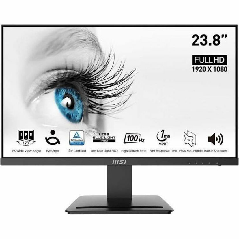 Moniteur LCD Full HD 24" MSI Pro MP243X - 16:9 - Noir PROMP243X