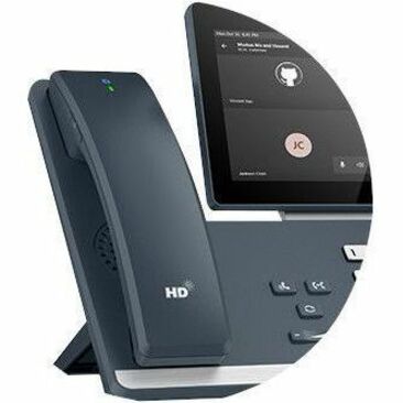 Yealink IP Phone - Corded - Bluetooth, Wi-Fi - Wall Mountable, Desktop - Classic Gray MP58-WH E2 TEAMS