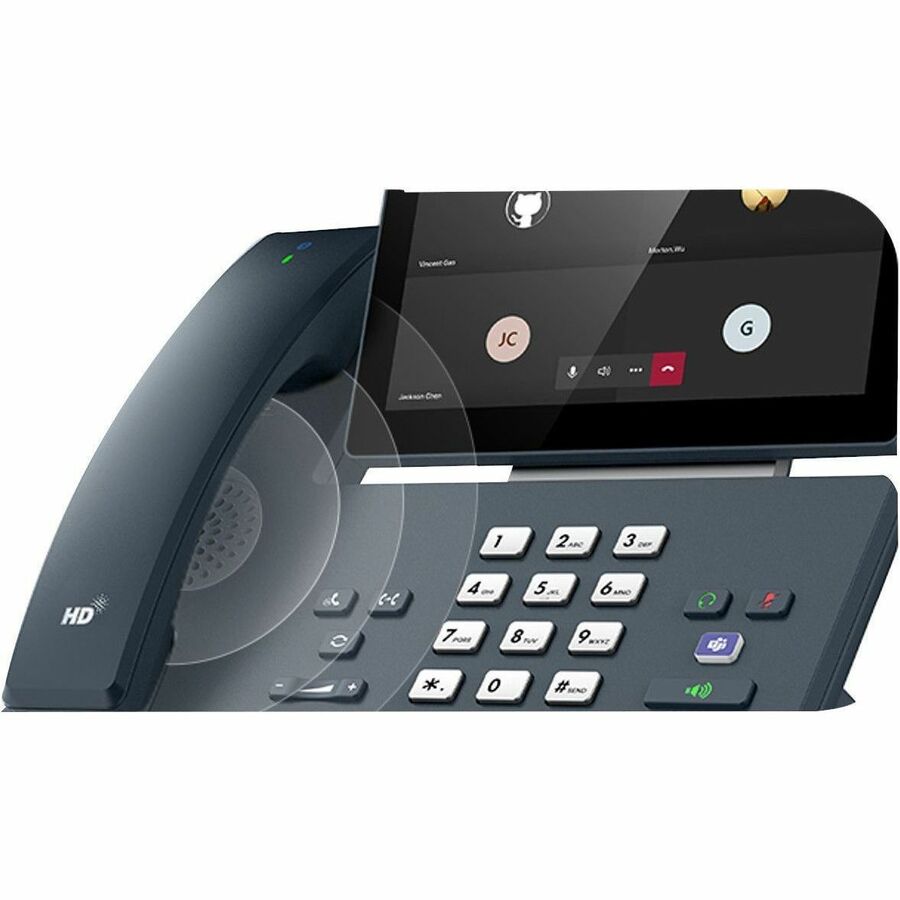 Yealink IP Phone - Corded - Bluetooth, Wi-Fi - Wall Mountable, Desktop - Classic Gray MP58-WH E2 TEAMS