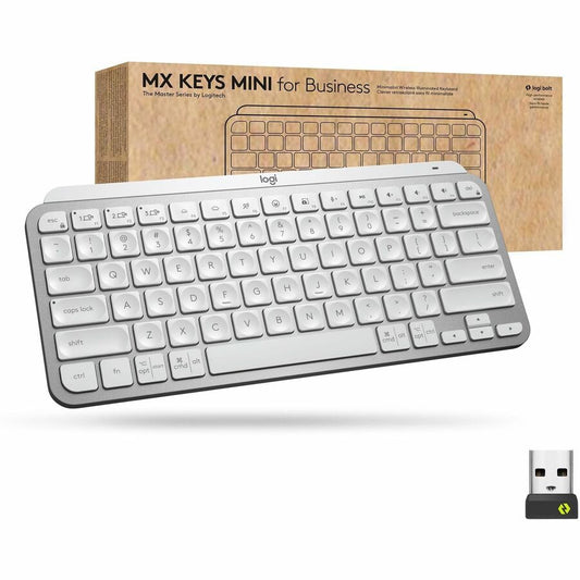 Logitech MX Keys Mini for Business (Pale Grey) - Brown Box 920-010595