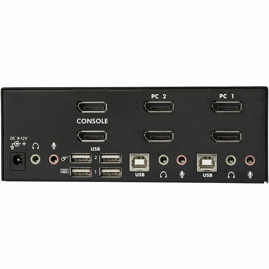 StarTech.com 2 Port DisplayPort Dual-Monitor KVM Switch - DisplayPort KVM - 4K 60 Hz SV231DPDDUA2