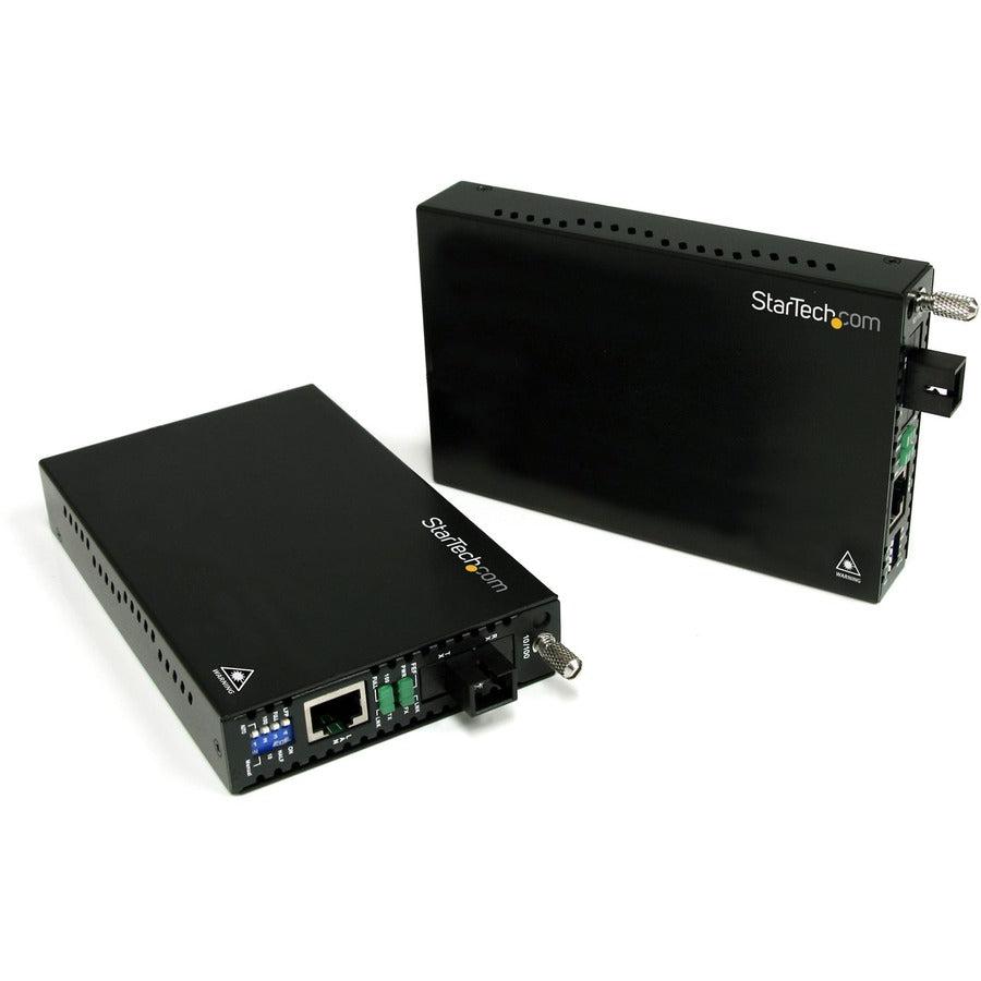 StarTech.com 10/100 Mbps Ethernet Single Mode WDM Fiber Media Converter Kit SC 20km ET90110WDM2