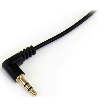 StarTech.com 6 ft Slim 3.5mm to Right Angle Stereo Audio Cable - M/M MU6MMSRA