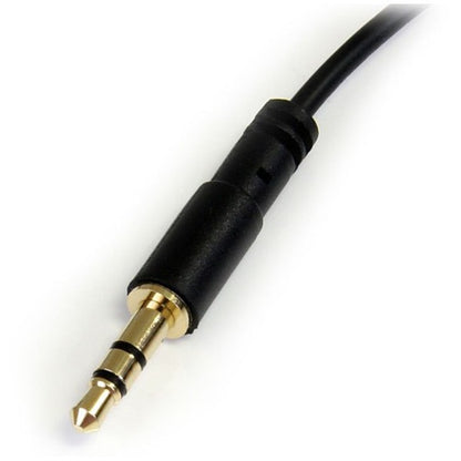 StarTech.com 6 ft Slim 3.5mm to Right Angle Stereo Audio Cable - M/M MU6MMSRA