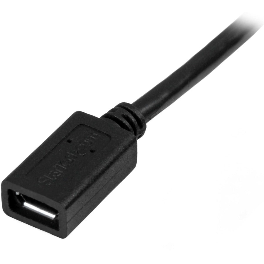 StarTech.com 0.5m 20in Micro-USB Extension Cable - M/F - Micro USB Male to Micro USB Female Cable USBUBEXT50CM