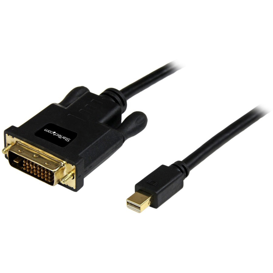 StarTech.com 10ft Mini DisplayPort to DVI Cable, Mini DP to DVI-D Adapter/Converter Cable, 1080p Video, mDP 1.2 to DVI Monitor/Display MDP2DVIMM10B