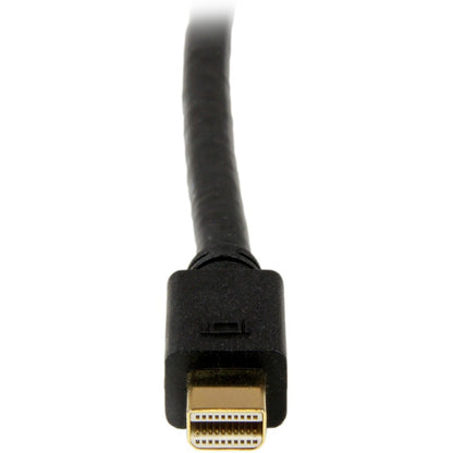 StarTech.com 10ft Mini DisplayPort to DVI Cable, Mini DP to DVI-D Adapter/Converter Cable, 1080p Video, mDP 1.2 to DVI Monitor/Display MDP2DVIMM10B