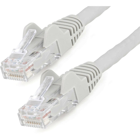 StarTech.com 7ft (2m) CAT6 Ethernet Cable, LSZH (Low Smoke Zero Halogen) 10 GbE Snagless 100W PoE UTP RJ45 Gray Network Patch Cord, ETL N6LPATCH7GR