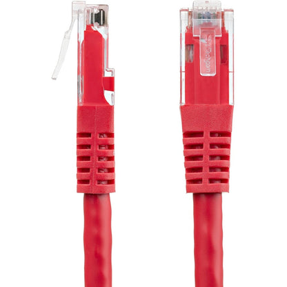 StarTech.com 3ft CAT6 Ethernet Cable - Red Molded Gigabit - 100W PoE UTP 650MHz - Category 6 Patch Cord UL Certified Wiring/TIA C6PATCH3RD