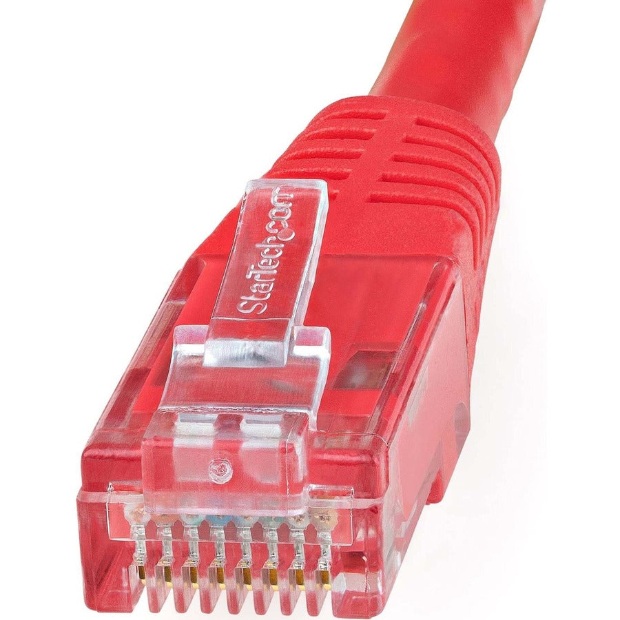 StarTech.com 3ft CAT6 Ethernet Cable - Red Molded Gigabit - 100W PoE UTP 650MHz - Category 6 Patch Cord UL Certified Wiring/TIA C6PATCH3RD