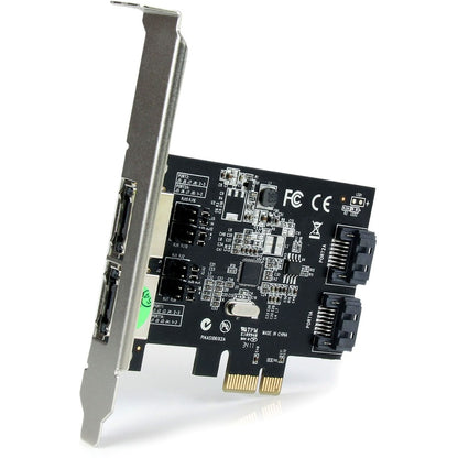 StarTech.com 2 Port PCI Express SATA 6 Gbps eSATA Controller Card - Dual Port PCIe SATA III Card - 2 Int/2 Ext PEXESAT322I