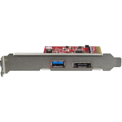 StarTech.com 2 Port USB 3.1 (10Gbps) + eSATA PCI Express Card - 1x USB-A + 1x eSATA - USB3.1 PCIe Card eSATA Card - USB3.1 Expansion Card PEXUSB311A1E