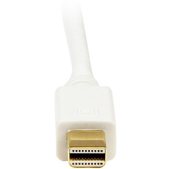 StarTech.com 3 ft Mini DisplayPort to DVI Adapter Converter Cable - Mini DP to DVI 1920x1200 - White MDP2DVIMM3W