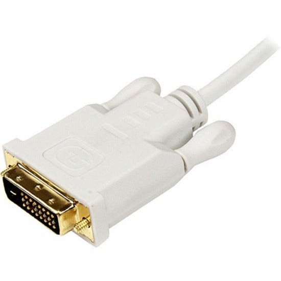 StarTech.com 3 ft Mini DisplayPort to DVI Adapter Converter Cable - Mini DP to DVI 1920x1200 - White MDP2DVIMM3W