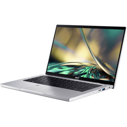 Acer Spin 3 SP314-55N SP314-55N-536K 14" Touchscreen Convertible 2 in 1 Notebook - Full HD - Intel Core i5 12th Gen i5-1235U - 8 GB - 512 GB SSD - English (US), French Keyboard - Pure Silver NX.K0QAA.001