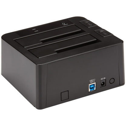 StarTech.com Dual-Bay USB 3.1 to SATA Hard Drive Docking Station, 2.5/3.5" SATA I/II/III, SSD/HDD Dock, USB Hard Drive Bay, Top-Loading SDOCK2U313