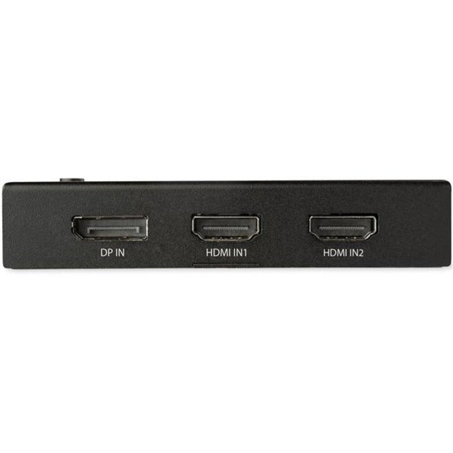 StarTech.com 4 Port HDMI Video Switch - 3x HDMI & 1x DisplayPort - 4K 60Hz - Multi Port HDMI Switch Box w/ Automatic Switcher (VS421HDDP) VS421HDDP