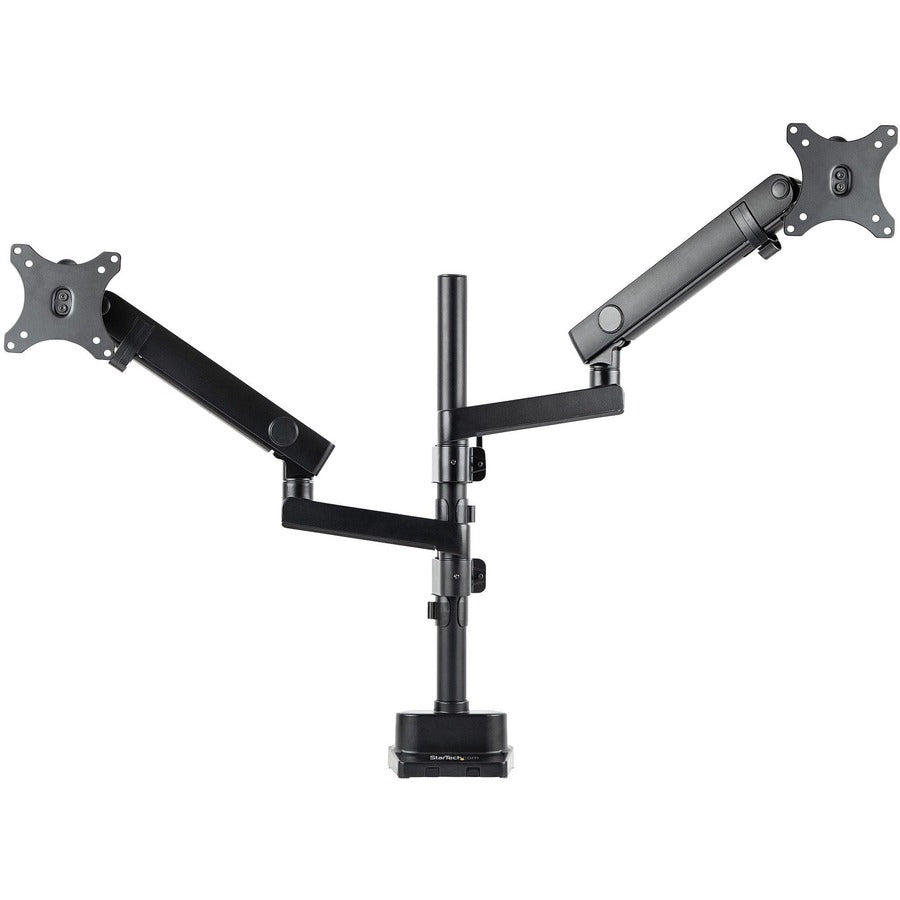 StarTech.com Desk Mount Dual Monitor Arm, Height Adjustable Full Motion Monitor Mount for 2x VESA Displays up to 32" (17.6lb/8kg) ARMDUALPIVOT