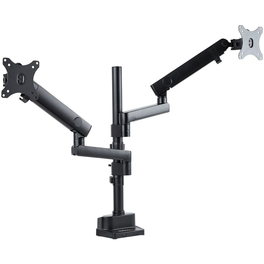 StarTech.com Desk Mount Dual Monitor Arm, Height Adjustable Full Motion Monitor Mount for 2x VESA Displays up to 32" (17.6lb/8kg) ARMDUALPIVOT