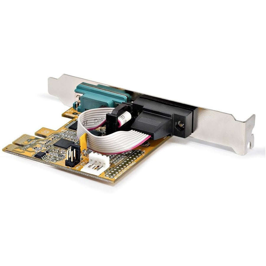 StarTech.com 2-Port PCI Express Serial Card, Dual Port PCIe to RS232 (DB9) Serial Card, 16C1050 UART, COM Retention, Windows & Linux 21050-PC-SERIAL-LP