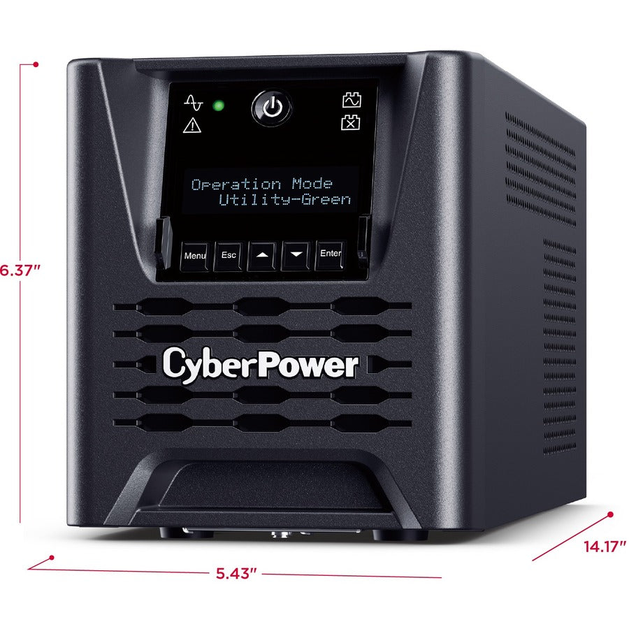 CyberPower Smart App Sinewave PR750LCD3C 750VA Mini-tower UPS PR750LCD3C