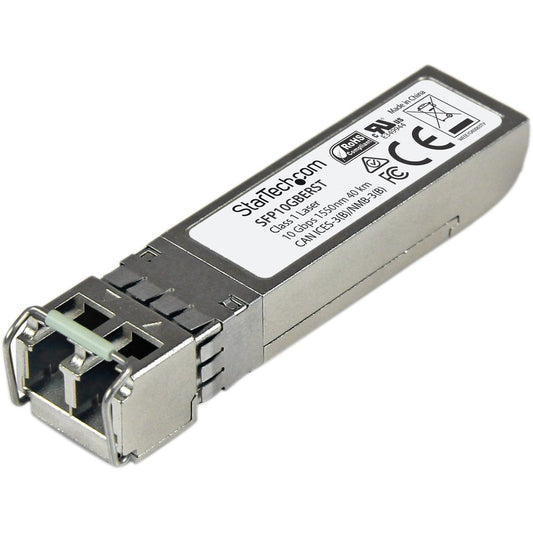 StarTech.com MSA Uncoded SFP+ Module - 10GBASE-ER - 10GE Gigabit Ethernet SFP+ 10GbE Single Mode Fiber (SMF) Optic Transceiver - 40km DDM SFP10GBERST