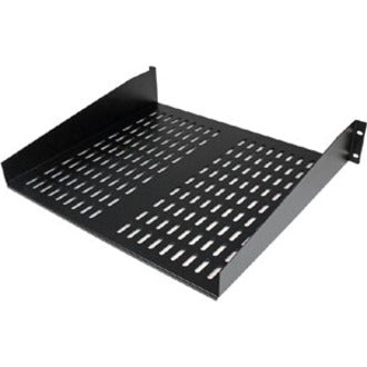 StarTech.com 2U 16in Universal Vented Rack Mount Cantilever Shelf - Fixed Server Rack Cabinet Shelf - 50lbs / 23kg CABSHELFV